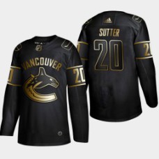 Vancouver Canucks Brandon Sutter #20 2019 NHL Golden Edition Authentic Player Jersey - Black