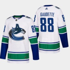 Men's Vancouver Canucks Adam Gaudette #88 Away White Authentic Player Jersey