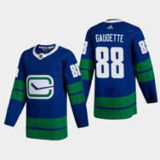 Vancouver Canucks Adam Gaudette #88 2020-21 Alternate Authentic Blue Jersey
